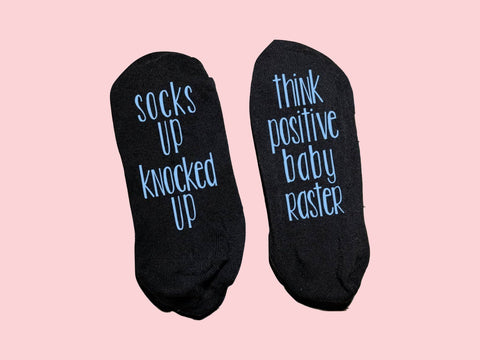 Socks Up Knocked Up - Transfer Day Socks